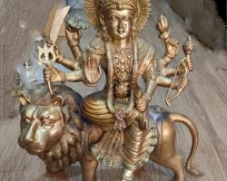 Brass durga idol brass murti maa Durga 12 inches