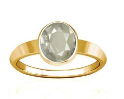 White Sapphire Ring in 9k gold Ceylon White sapphire with gold Ring oval