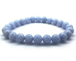 Bluelace bracelet natural blue lace agate bracelet 6mm