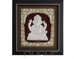 Silver Ganesh Framed silver plated ganesh silver plated ganesh in frame 12×11 inches