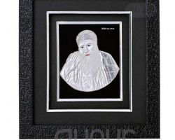 Silver plated vaheguru framed vaheguru Silver plated 12×11 inches