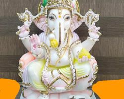 Marble ganesh idol ganesh statue of white marble ganesh murti