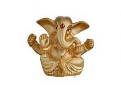 Ganesh idol gold foil ganesh idol car desktop ganesh idol  2.5×2 inches