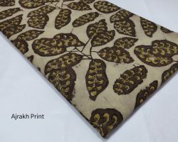 Vegetable dyed handblock ajrakh print Material 1 meter code 3