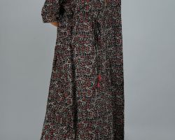 Kaftan long vegetable dye handblock print ajrakh cotton code 2