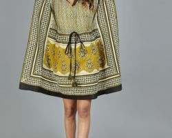 Short kaftan vegetable dyes handblock print fine cotton kaftan code 2