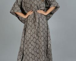 Kaftan long kaftan vegetable dyes handblock print fine cotton code 5