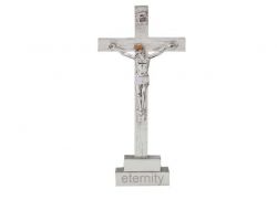 Jesus with cross pure silver Jesus cross 5 inches