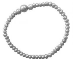 Parad bracelet mercury bracelet 5mm with 10mm