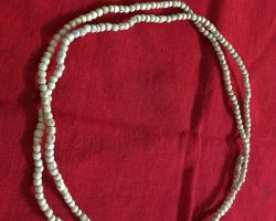 Tulsi kanthi mala 4mm beads white Tulsi wearing garland