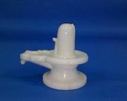 White marble Shivling white marble stone Shivling fine Marble