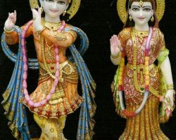 Radha Krishna Marble idol krishna radha Marble stone statue radha krishna Marble murti code 5