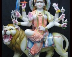 Goddess Durga idol in marble stone maa Durga Marble stone statue maa  big size Durga Marble murti