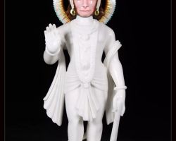 Hanuman idol Marble Hanuman statue standing blessings Hanuman idol Marble Hanuman murti 12 inches
