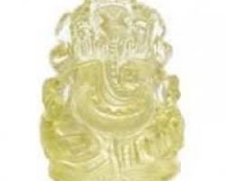 Pukhraj ganesh murti yellow sapphire ganesh idol
