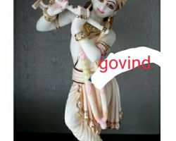 Krishna Marble idol krishna Marble stone statue krishna Marble murti  code 2