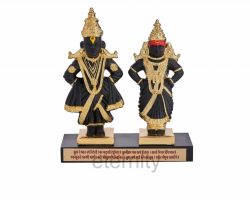 Vitthal Rukmini idol gold plated Vitthal Rukmini statue