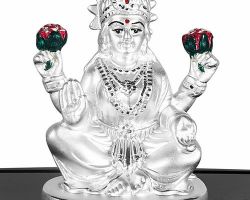 Pure silver laxmi idol chandi ki laxmi pratima 55gm
