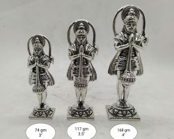 Silver Hanuman idol pure Silver Hanuman statue chandi ki Hanuman murti