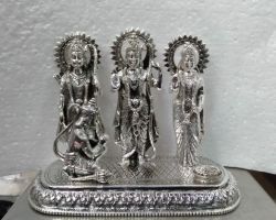 Silver ram darbar idols pure silver ram darbar statue chandi ka ram darbar