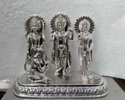 Silver Ram darbar idols pure silver ram darbar statue chandi ka ram darbar