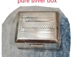 Silver box square 2.5×2.5 inches chandi ki dibbi 60gm