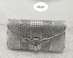 Silver purse pure silver hand purse 7 inches