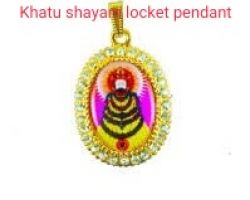 Khatu Shyam locket khatushyamji pendant with jerkin glass framed