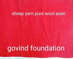 woolen Asan Red  pure wool sheep yarn woolen Pooja asan Lal uni asan 30×22inches