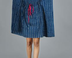 Short kaftan vegetable dyes handblock print fine cotton kaftan code 10