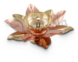 Lotus brass Deepak pure brass Deepak in lotus design