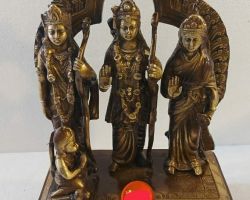 Ramdarbar panchdhatu ram darbar statue of fine finish  9inches
