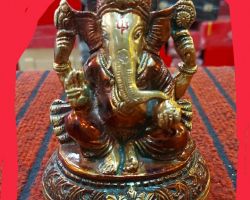 Ganesh idol panchdhatu ganesh statue fine finish 5 inches