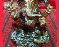 Ganesh idol panchdhatu ganesh statue fine finish 6 inches