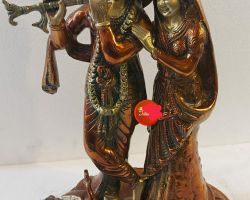 Ashtdhatu radha krishna statue Ashtdhatu krishna radha idol 18 inches