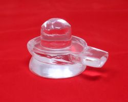 Sphatik shivling original Crystal Shivling 125 gm