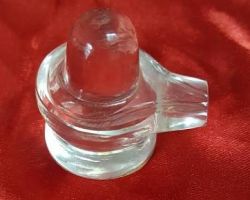 Sphatik shivling Crystal shivling 51gm