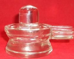 Sphatik shivling Crystal Shivling  85 gm 2 inches