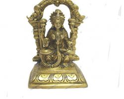 Laxmi idol Brass Laxmi Statue in ring design 5.5 inches