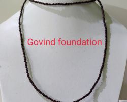 Chandan kanthi mala red sandal neck  mala double round