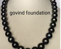 Black pearl necklace Tahitian black pearl necklace