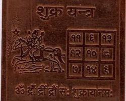 Shukra yantra copper plate energized Venus yantra