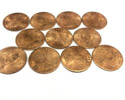 Copper coin set of 5 pure copper coin set