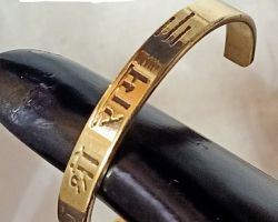 Brass kada with Shriram written