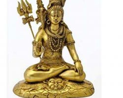 Brass Shiv idol Brass Shiv Statue 10 inches