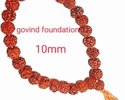 Rudraksha mala 27 beads 10mm rudraksha jap mala 27 dana