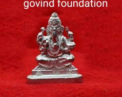 Silver Ganesha idol 2 inches chandi ke ganesh 30gm