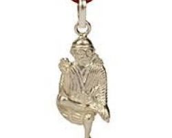 Silver Saibaba locket Silver saibaba pendant