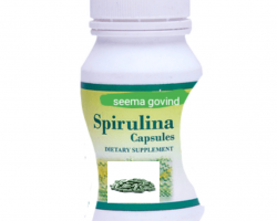 Spirulina capsules superfood supplement 500mg