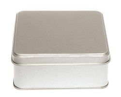 Silver box  square pure silver square shape box  3×3cm